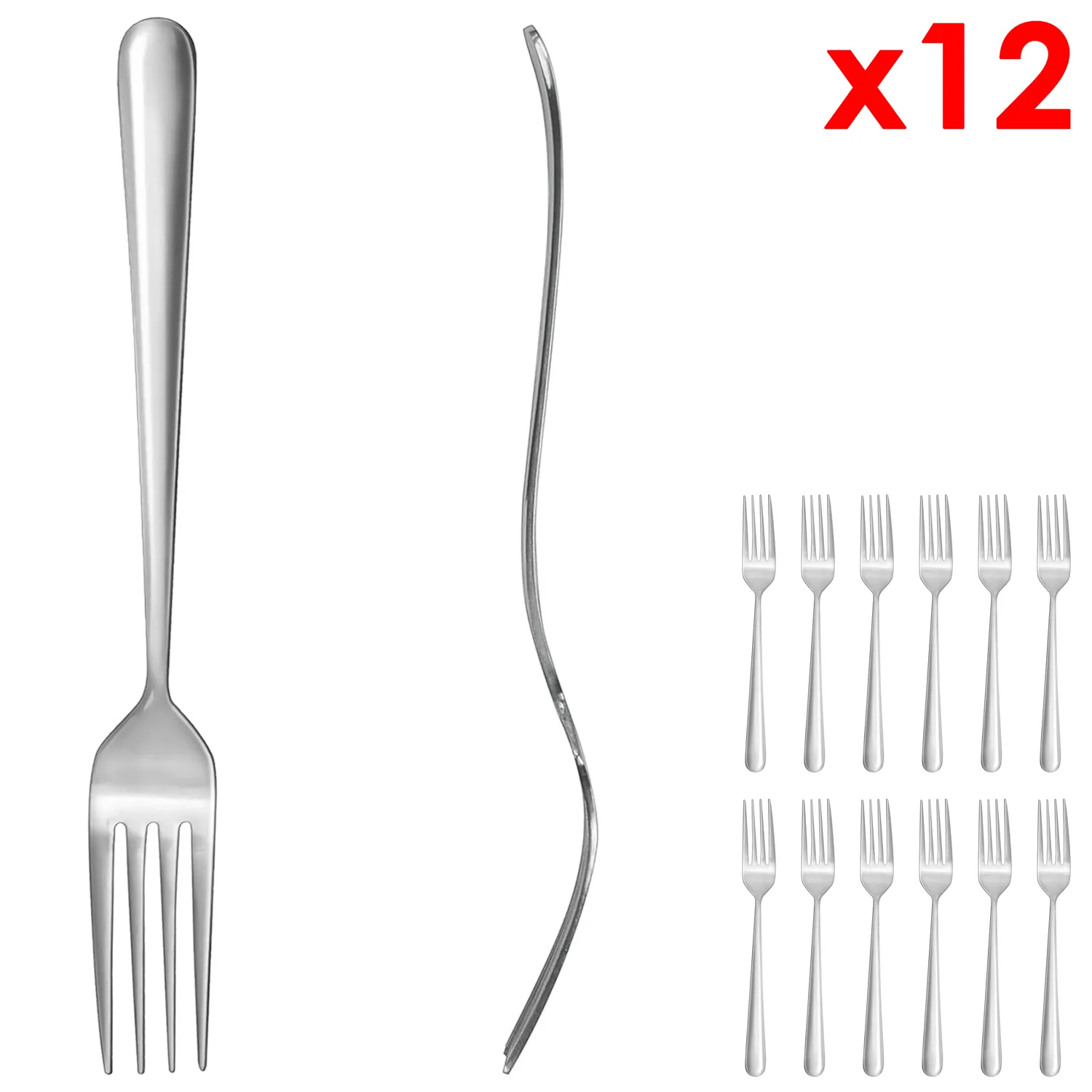 12-Pcs Fork Set (8.5")