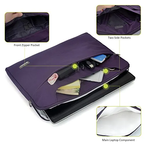 15.6 inch Laptop Case, Waterproof Computer Bag Business Carrying Sleeve Case Notebook Briefcase