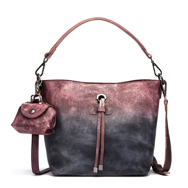 2018 Esufeir Cow Leather Women Handbag Vintage Design Brand Bag Women Shoulder Bag Leather High