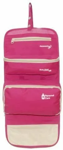 3 in 1 Hanging toiletry bag. Wash bag for toothbrushes and cosmetics