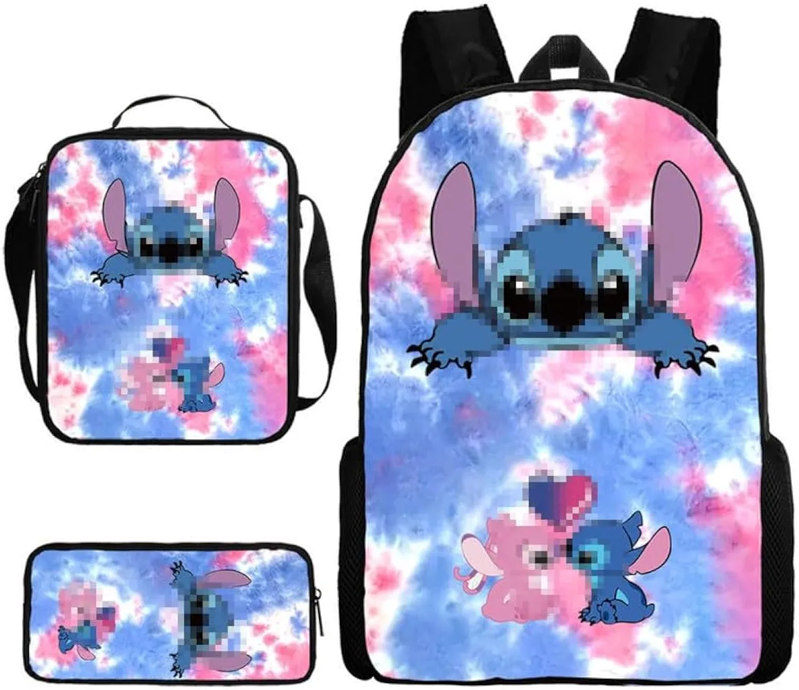 3 pc Kids Backpacks set  Anime Game fashion School Bag  - S4653607