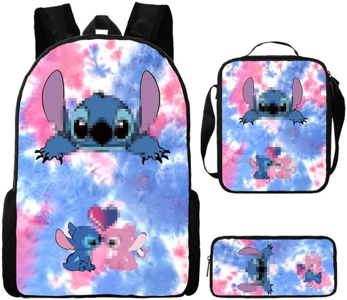 3 pc Kids Backpacks set  Anime Game fashion School Bag  - S4653607