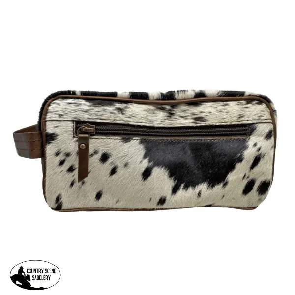 78109 Klassy Cowgirl Genuine Hair on Cowhide Toiletry Dopp Kit Bag