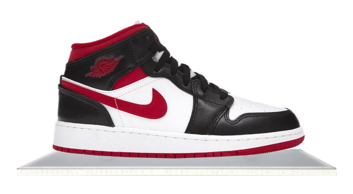 Air Jordan 1 Mid Black Gym Red