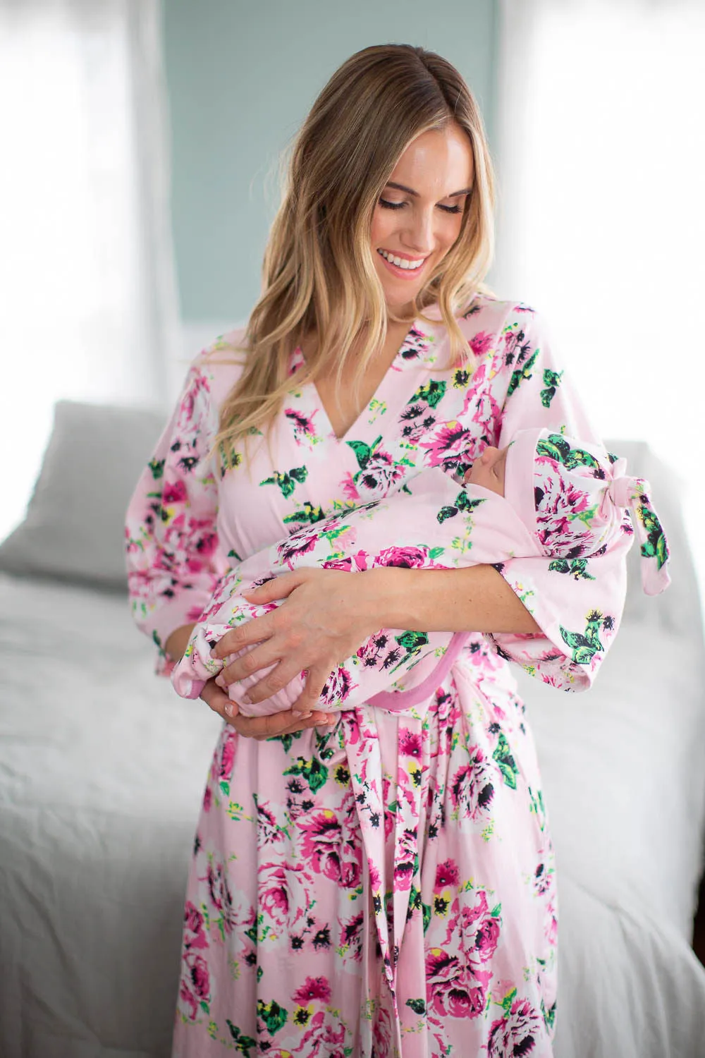 Amelia Robe & Swaddle Blanket Set