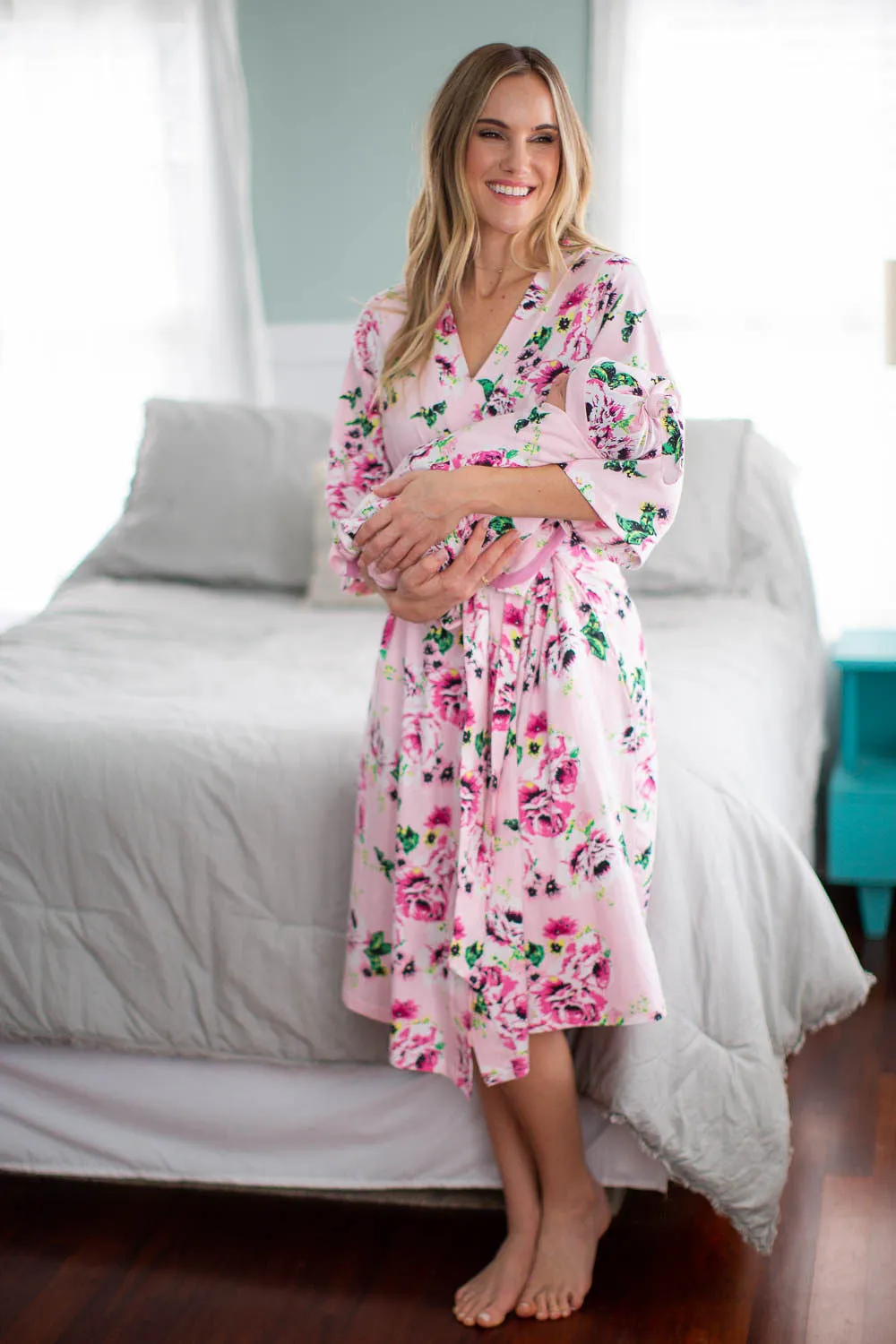 Amelia Robe & Swaddle Blanket Set