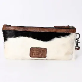 American Darling Brown/White Cowhide Clutch