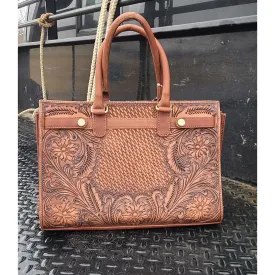 American Darling Tooled Leather Bag