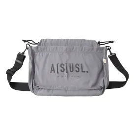 A[S]USL REFLECTIVE LOGO MESSENGER BAG-GREY