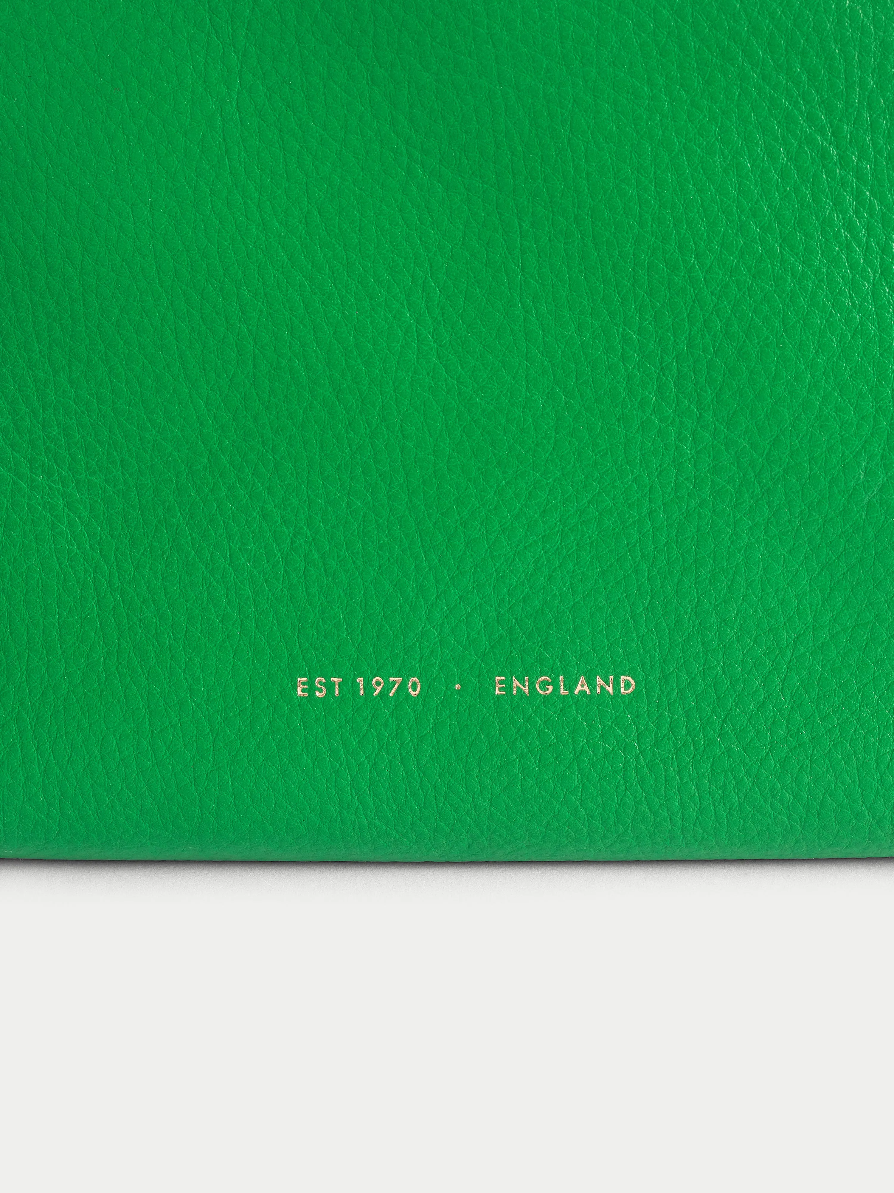 Ava Pebble Leather Crossbody | Green