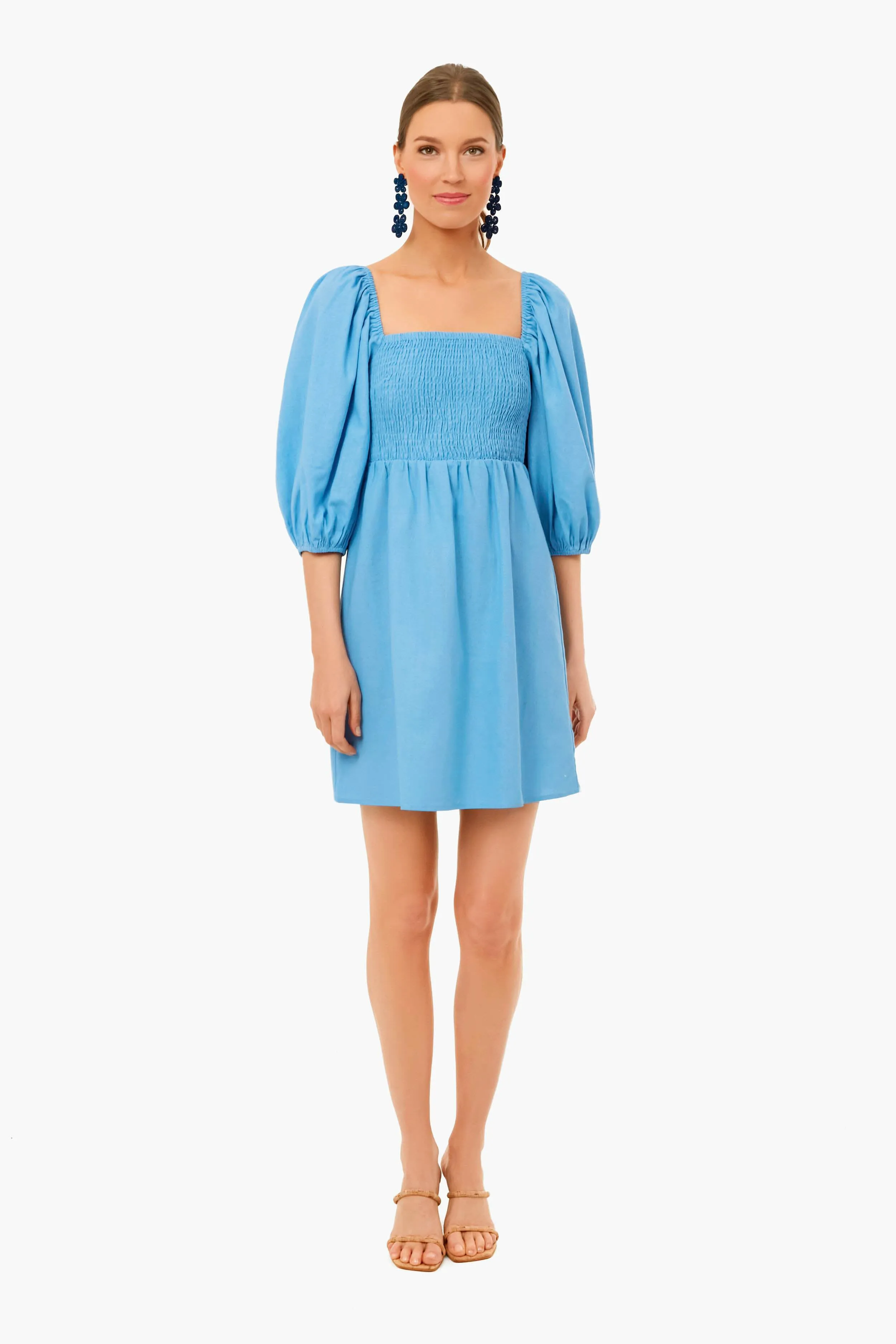 Beaufort Blue Annie Smocked Dress