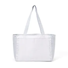 Bicolor Cooler Basket Bag  White