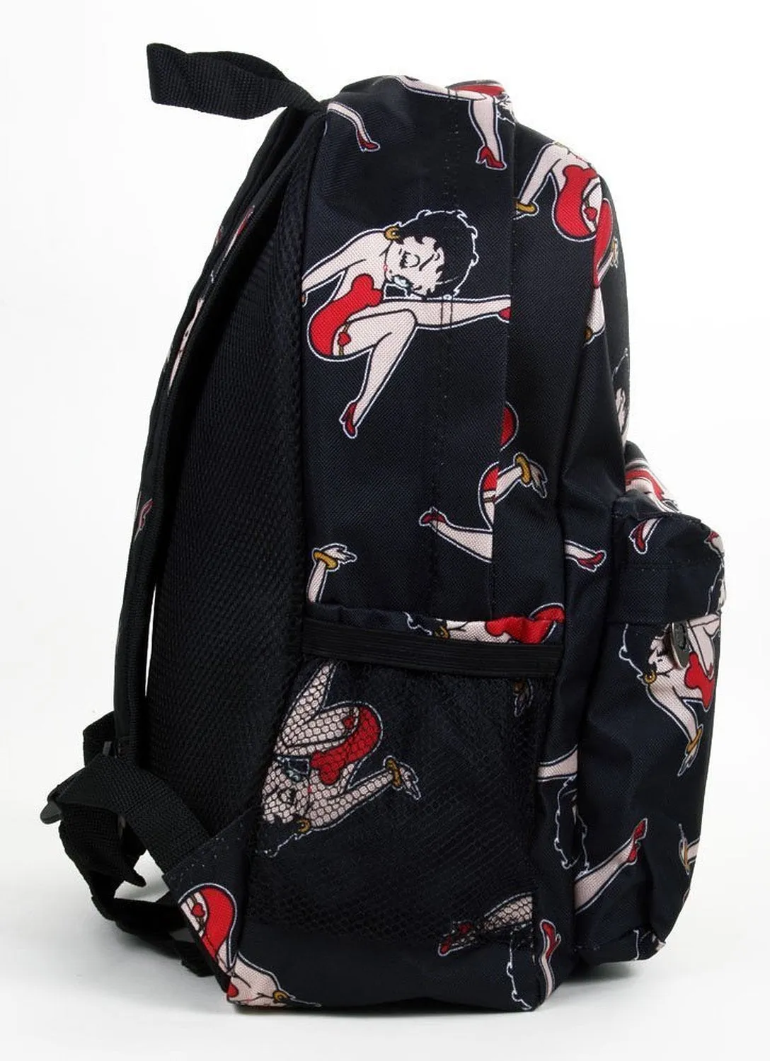 Black Classic Betty Boop All Over Print Backpack