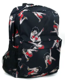 Black Classic Betty Boop All Over Print Backpack