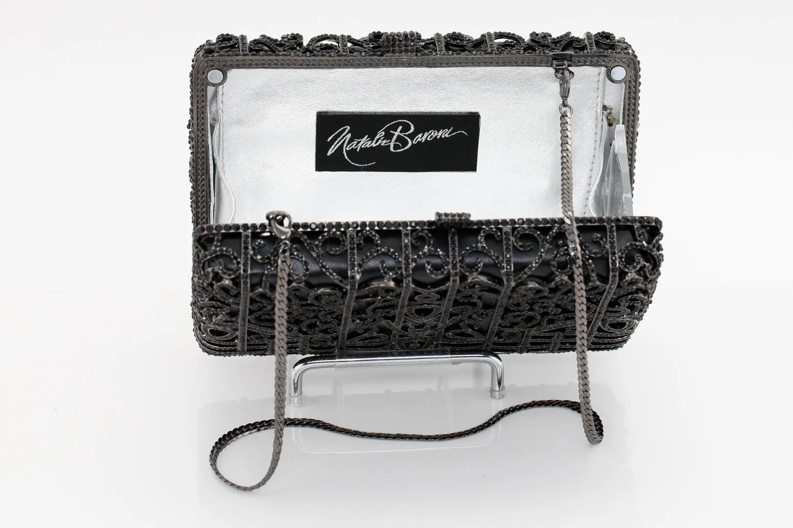 Black Onyx Rectangular Evening Bag