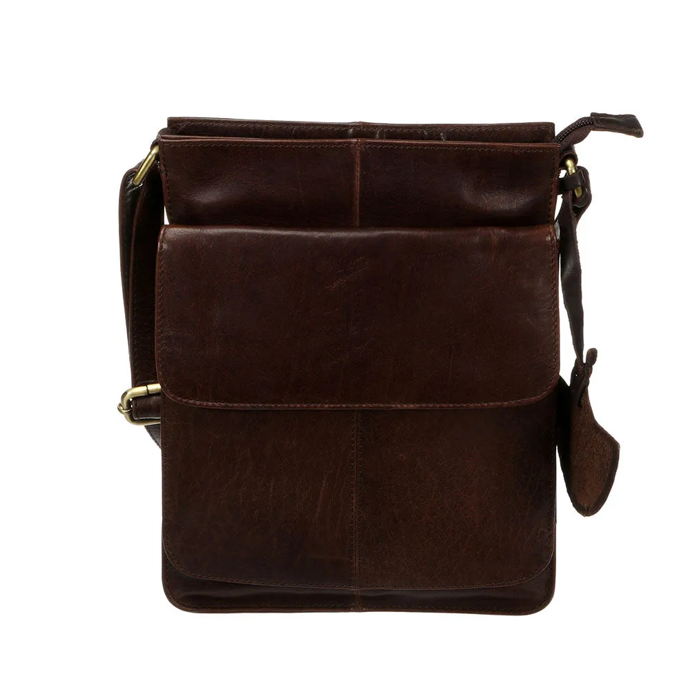 Brown Leather Sling Bag