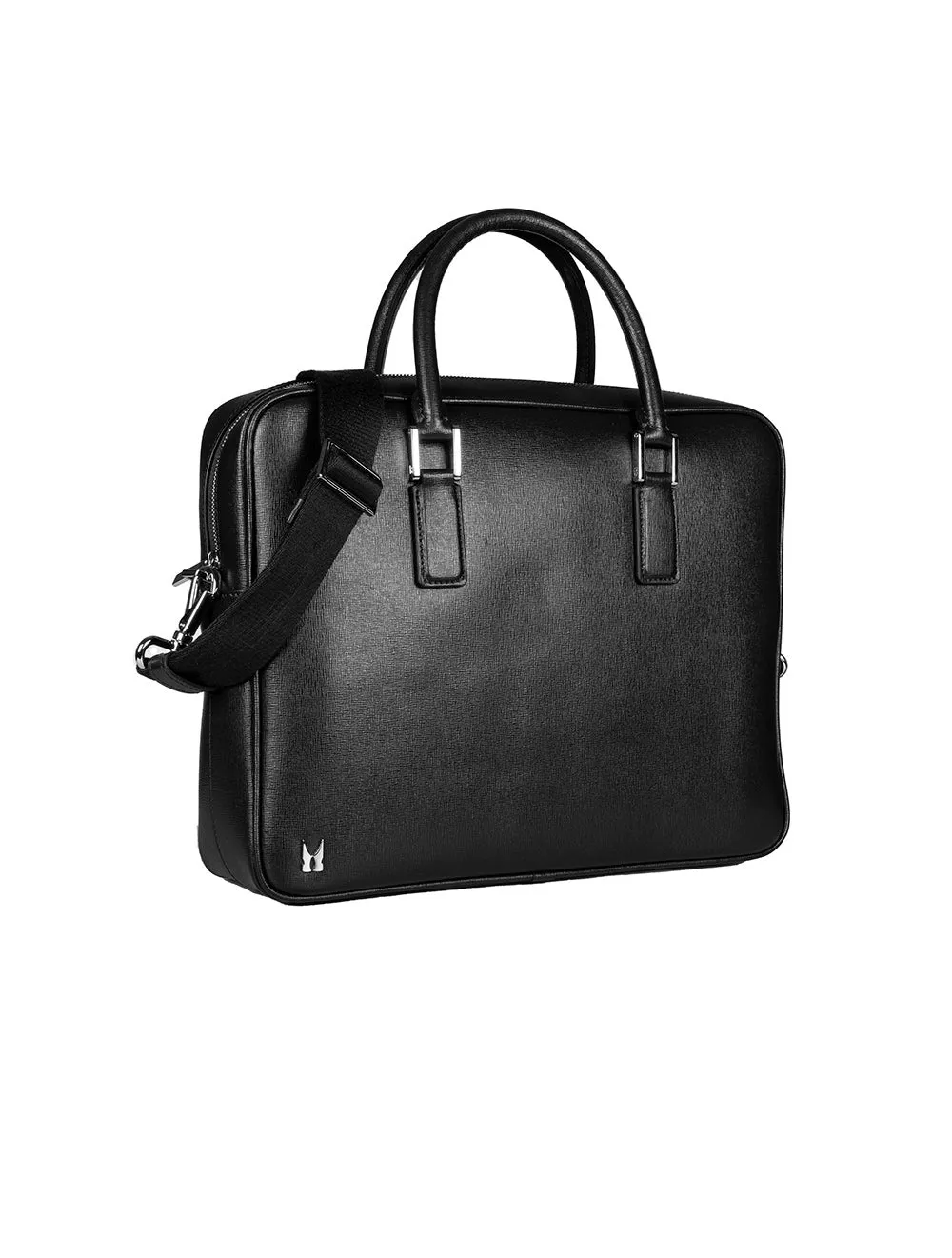 Calfskin Laptop Bag Black