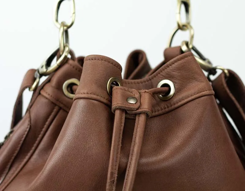 Danae bag - Chocolate brown leather