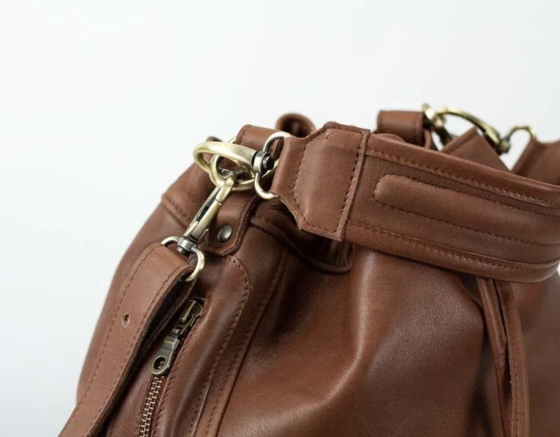 Danae bag - Chocolate brown leather