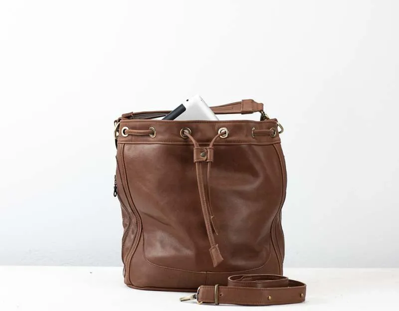 Danae bag - Chocolate brown leather