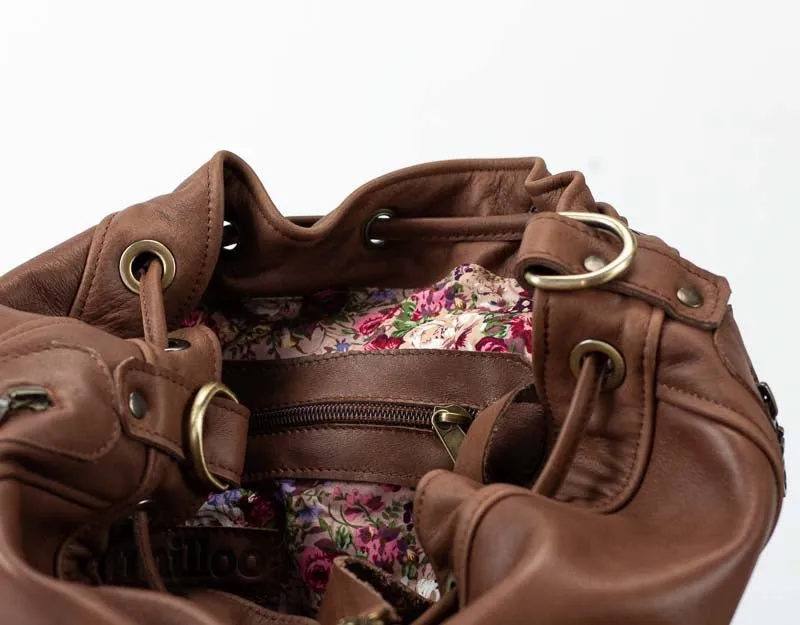 Danae bag - Chocolate brown leather