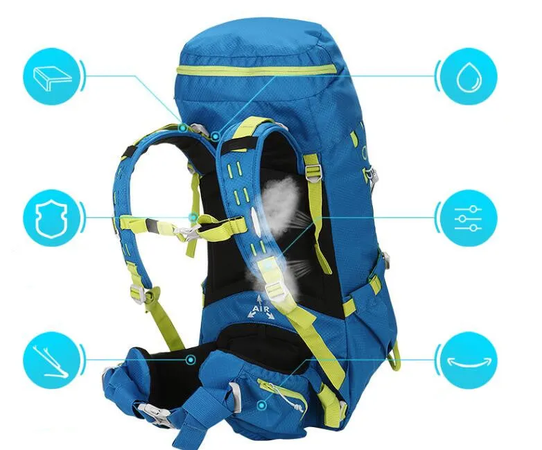 EUSEBIO Waterproof Large Capacity Hike Backpack