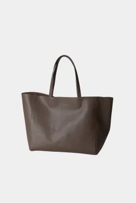 EVERYDAY SHOPPER - YACHT BAG DARK BROWN STRUCTURED