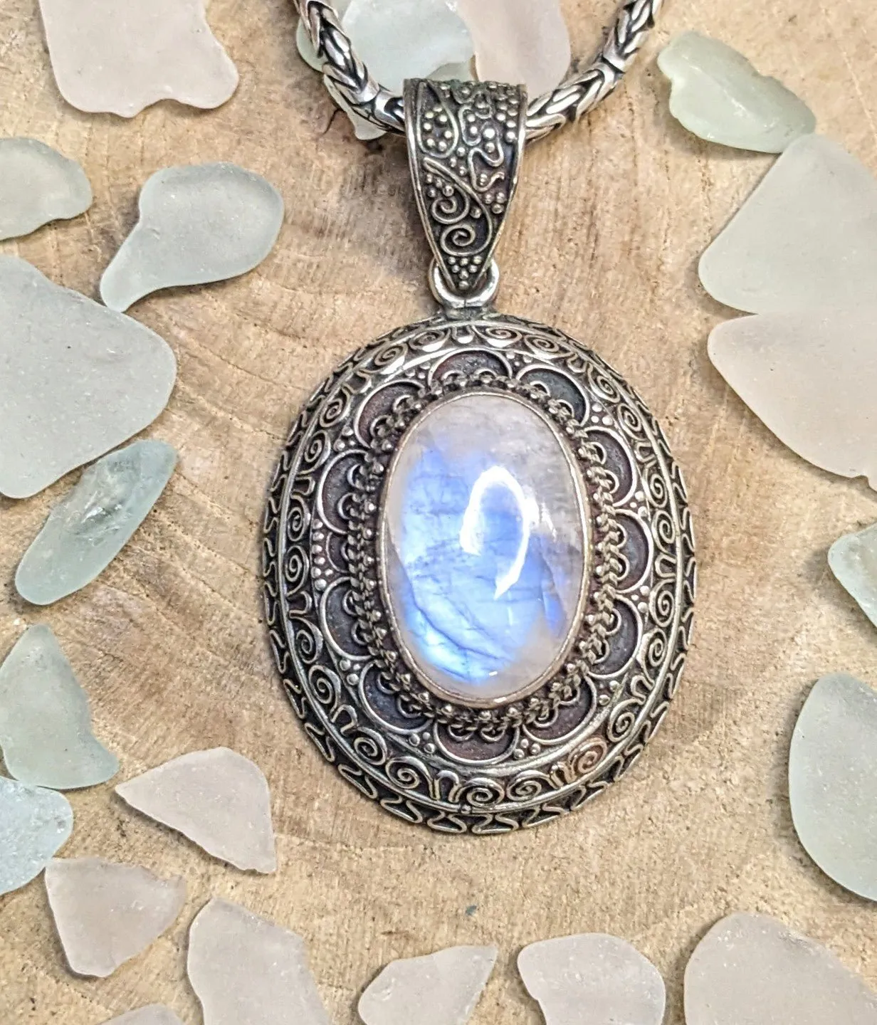 Exquisite Moonstone Harmony Pendant