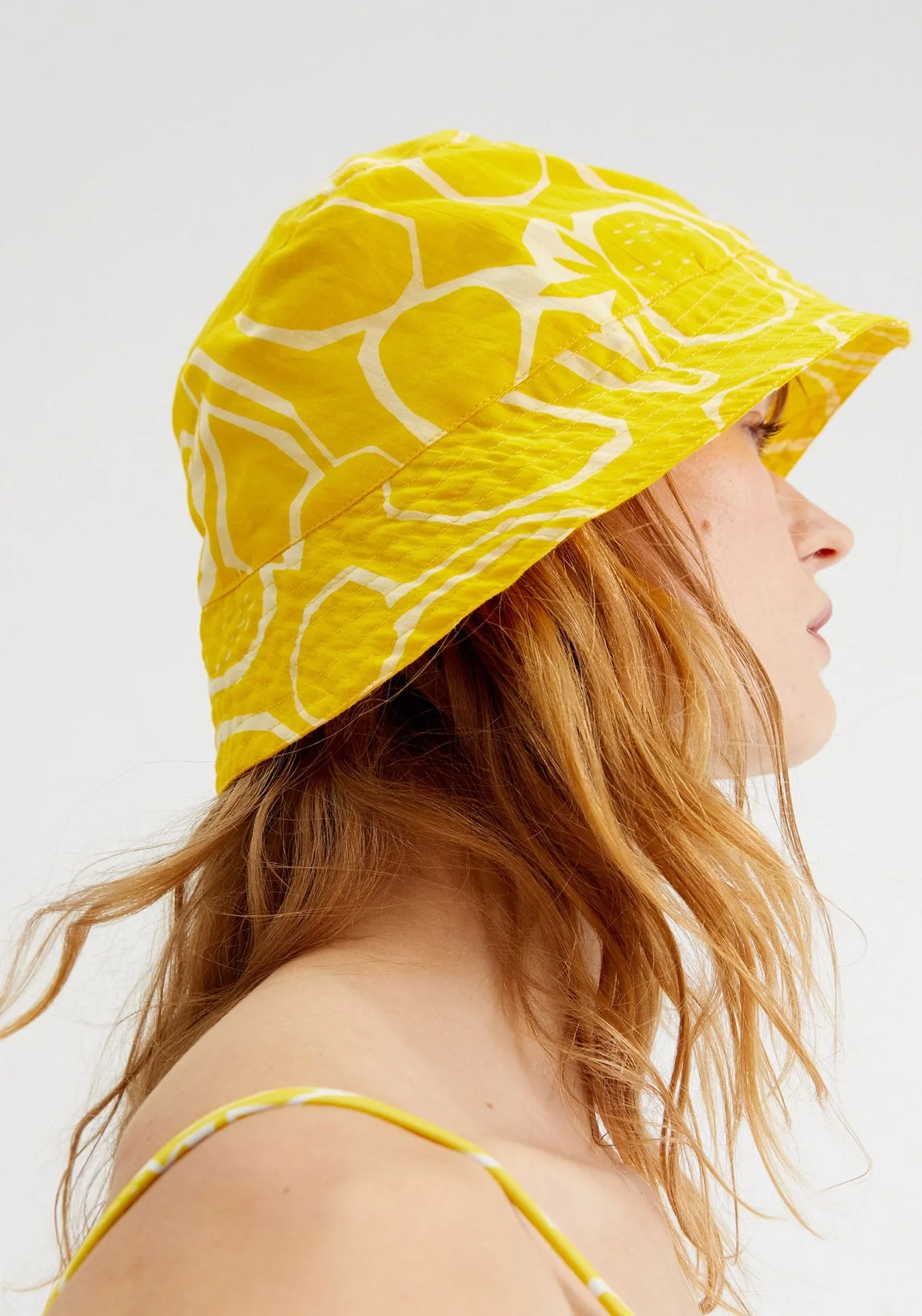 Fruit Print Reversible Bucket Hat