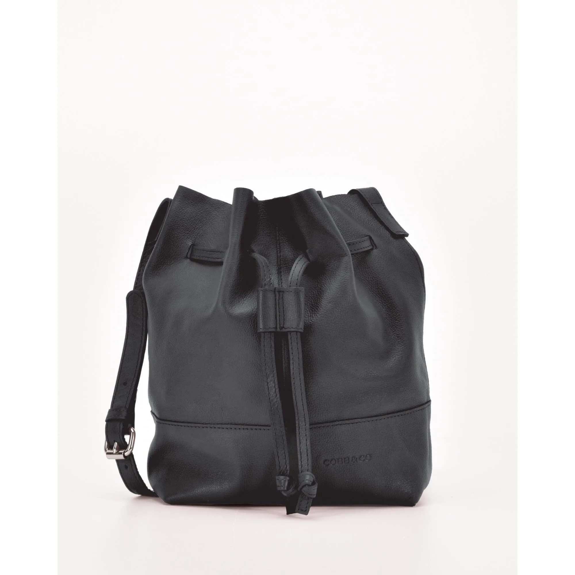 GABEE ESPERANCE LEATHER BUCKET CROSSBODY BAG