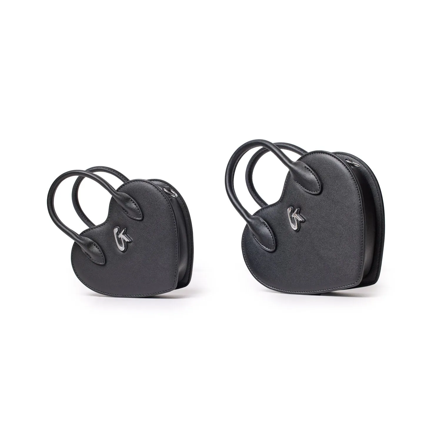 GLAM-AHOLIC MINI BLACK HEART BAG