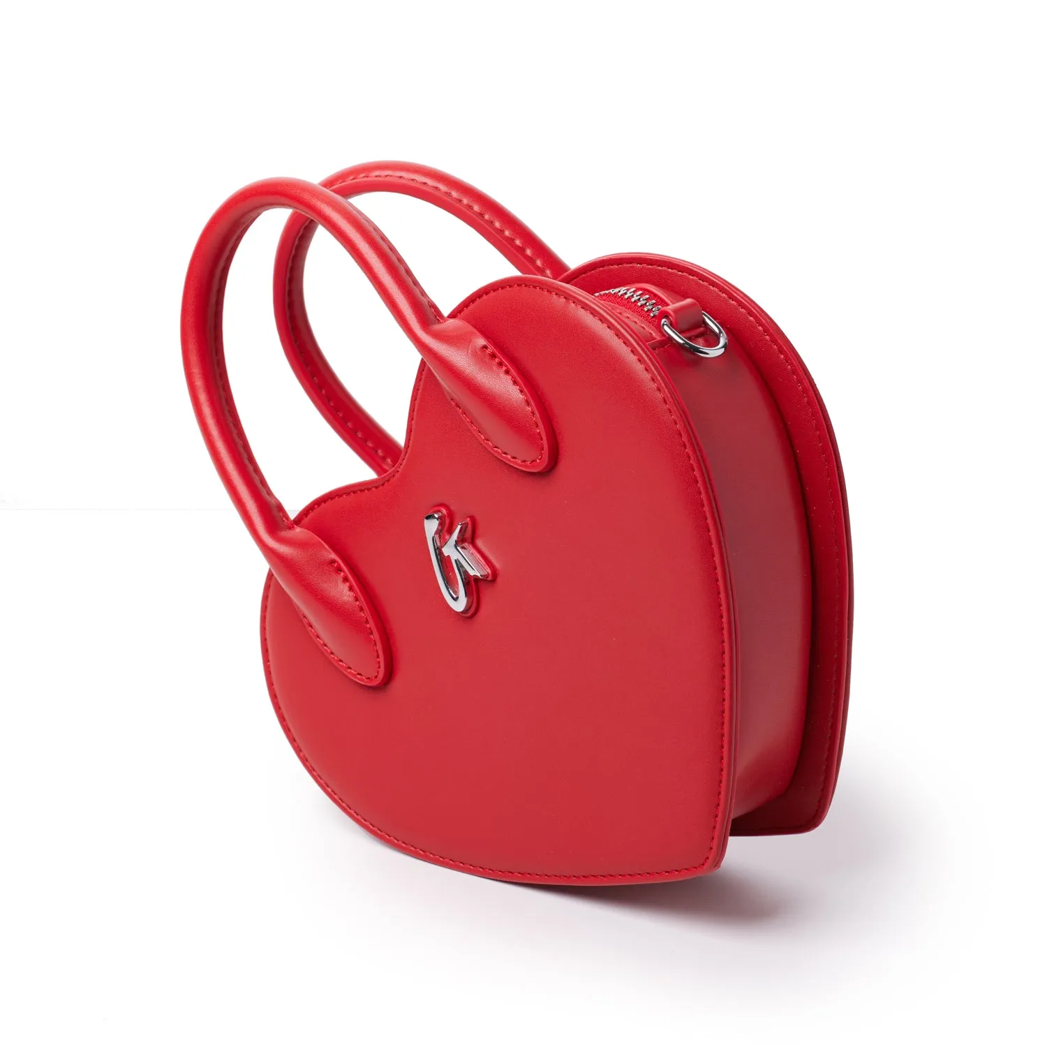 GLAM-AHOLIC RED HEART BAG