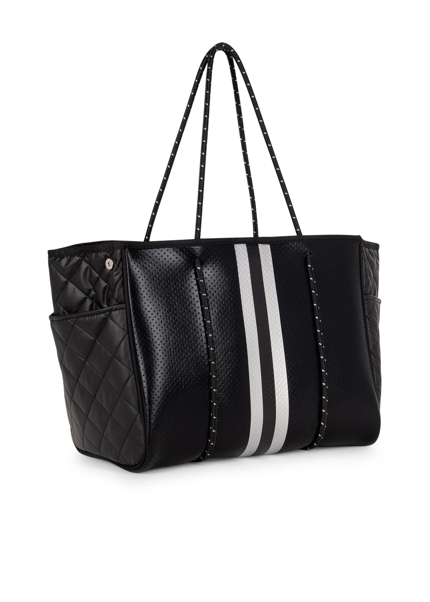 Greyson Carbon Neoprene Tote with Monogram