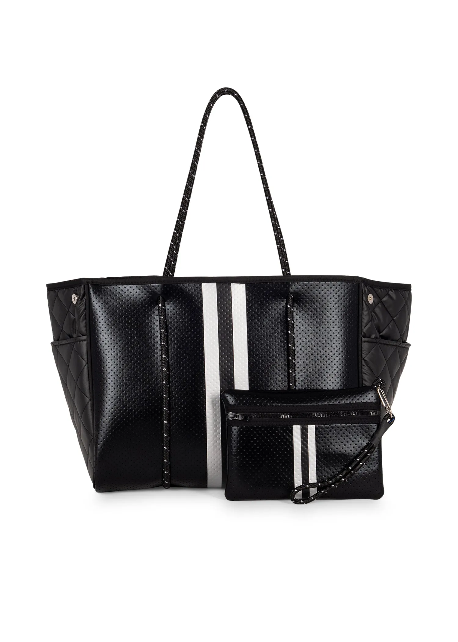 Greyson Carbon Neoprene Tote with Monogram