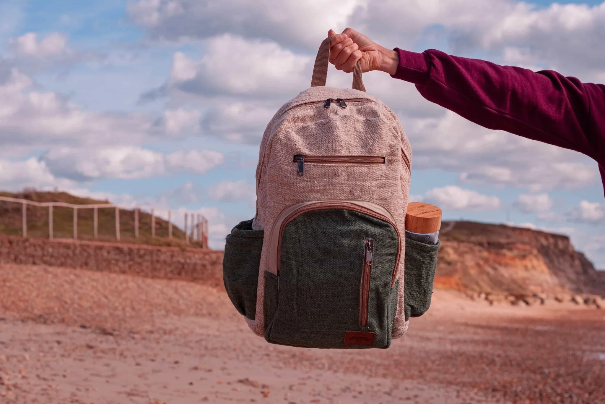 Handmade Hemp Backpack - BPN1