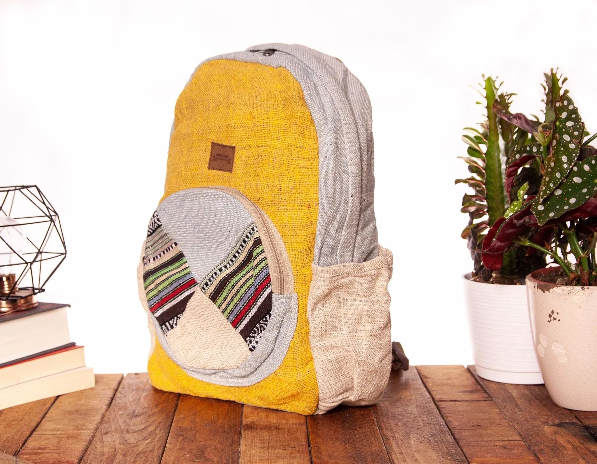 Handmade Hemp Backpack || Sustainable Vegan Line || Poplar