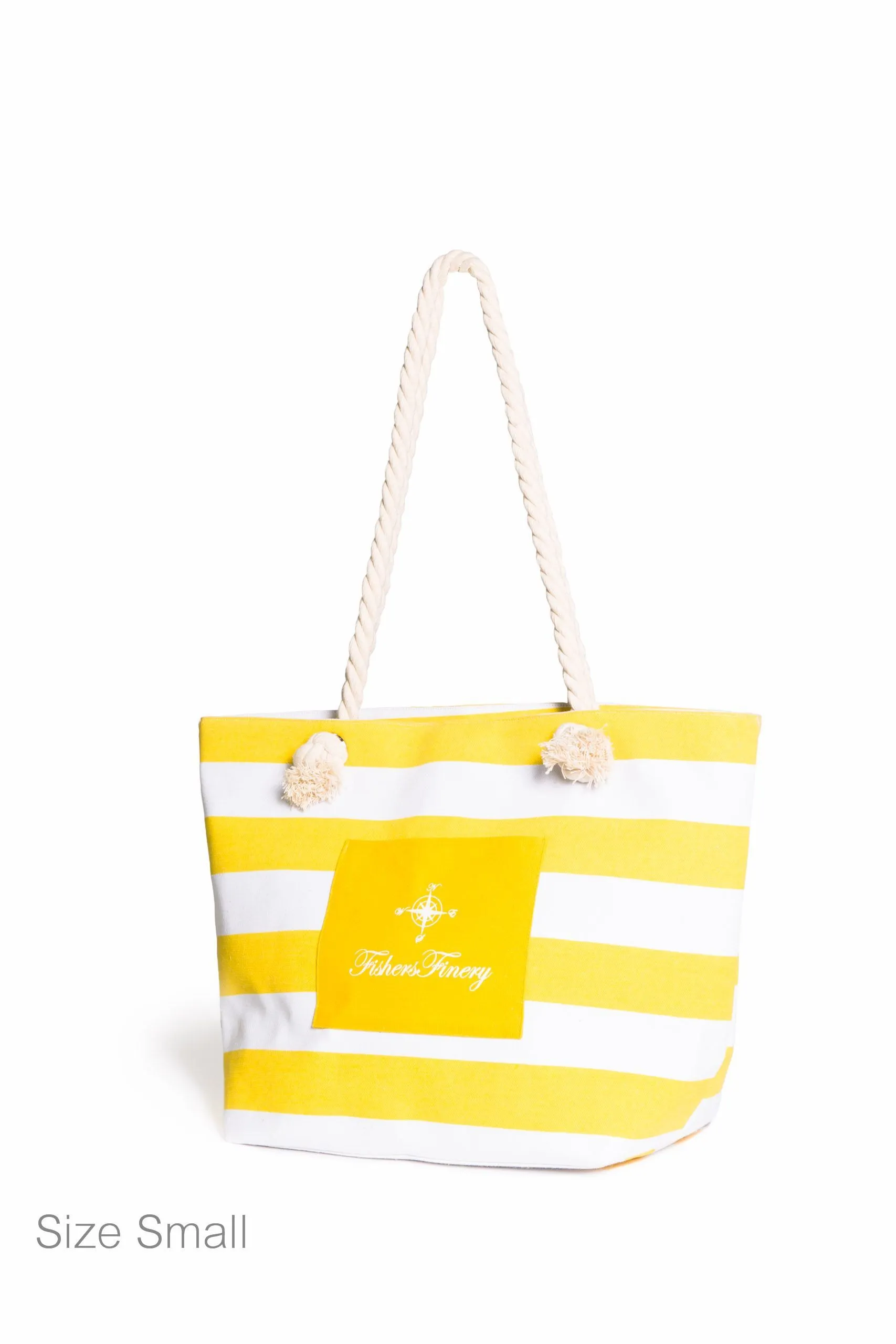 Heavy Canvas Beach Bag - Water Resistant Lining