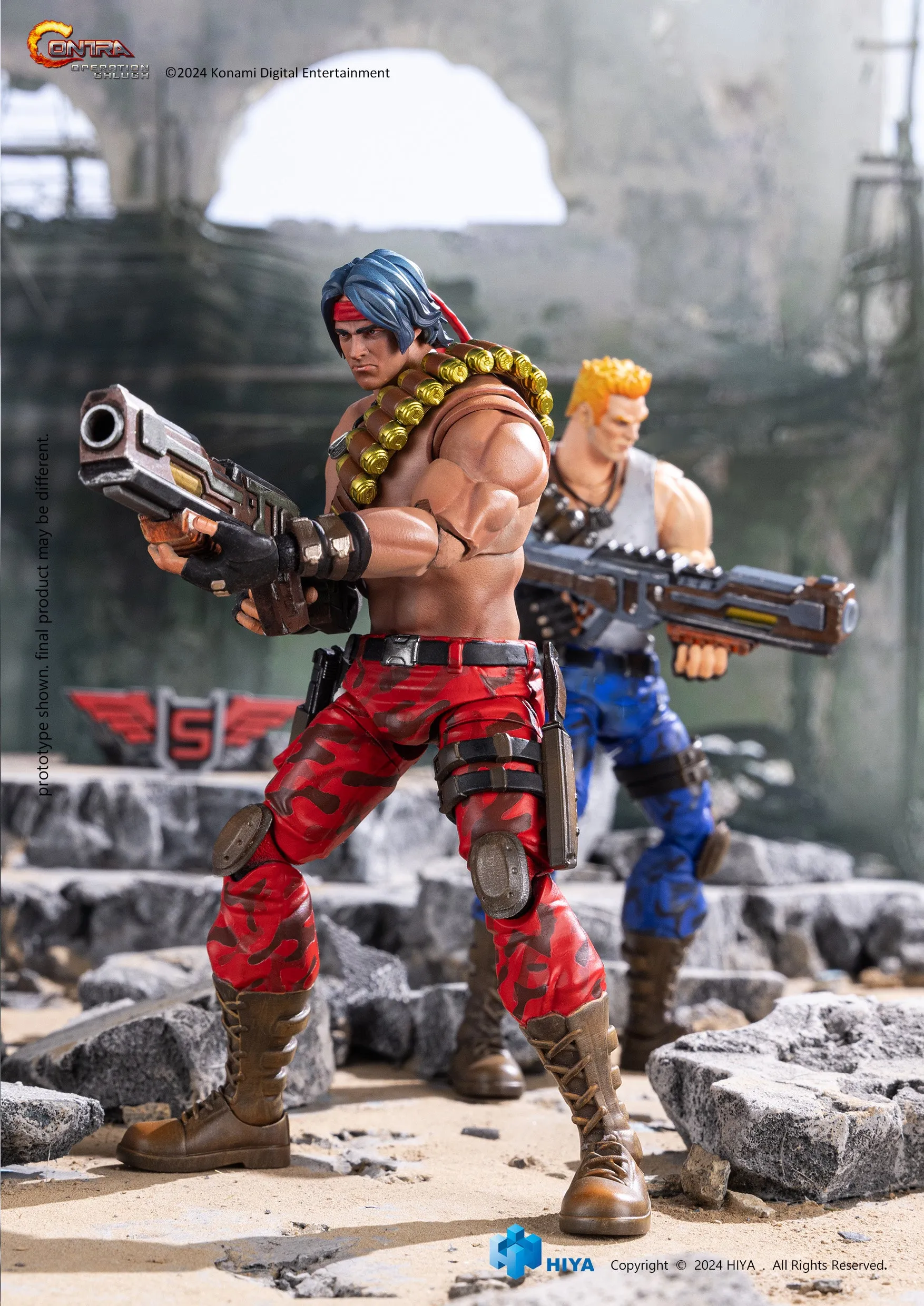 HIYA Exquisite Basic Series Contra Operation Galuga Bill Rizer (1:12 Scale)