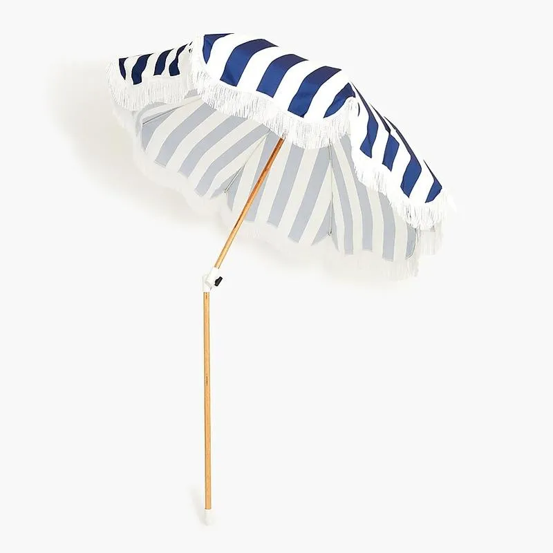 Holiday Beach Umbrella - Navy Stripe