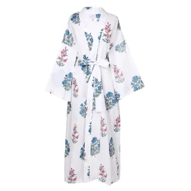 Jal Wahal Floral Cotton Dress Robe ON BACKORDER 2-4 WEEKS