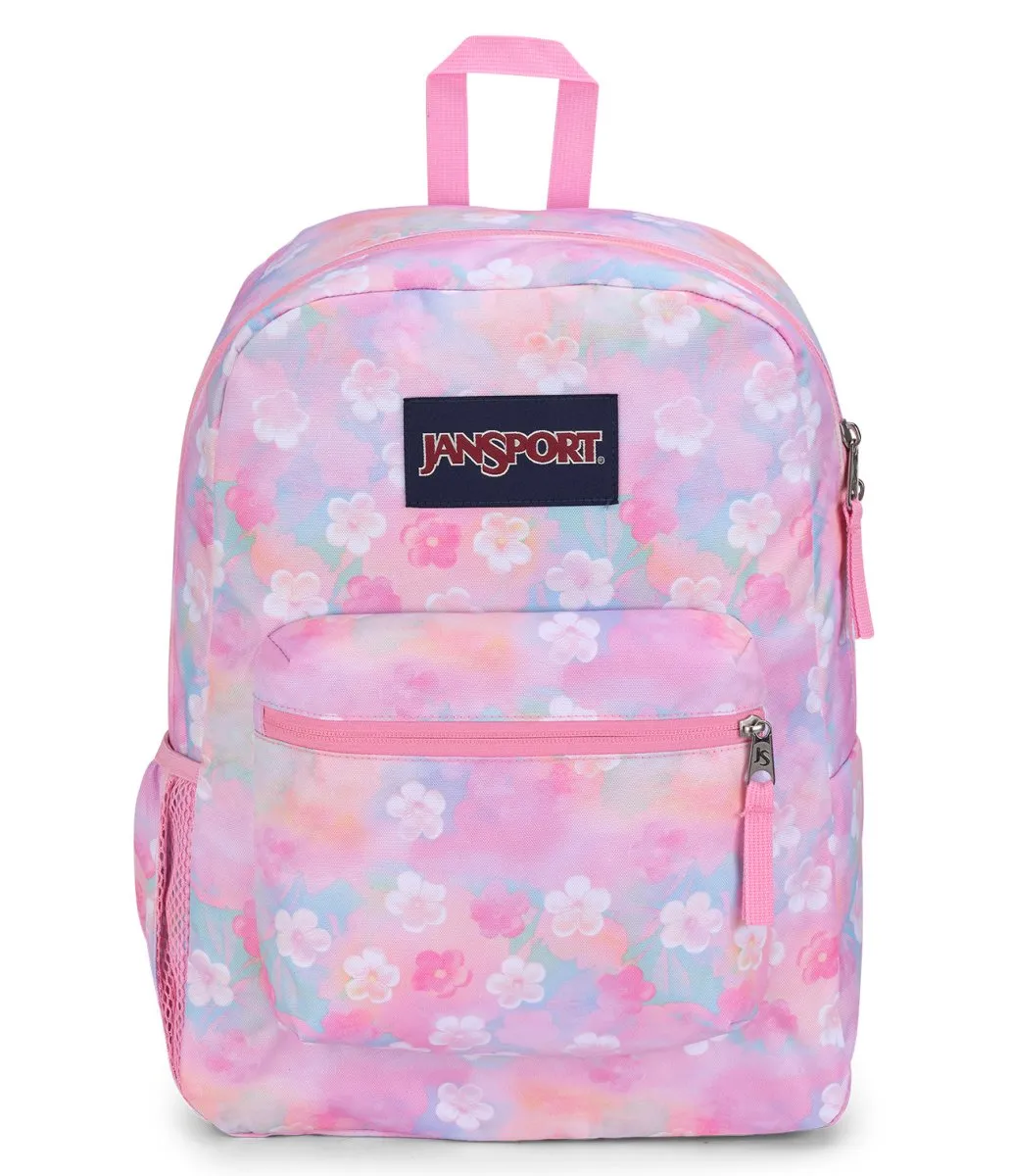 JANSPORT CROSS TOWN NEON DAISY PINK BACKPACK