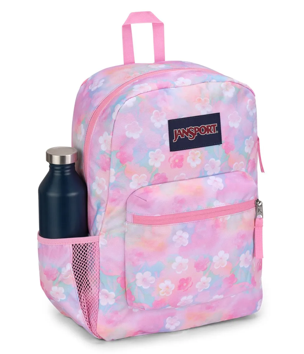 JANSPORT CROSS TOWN NEON DAISY PINK BACKPACK