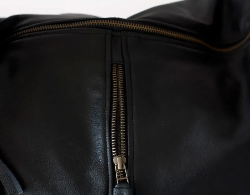 Kallia crossbody bag - Black leather