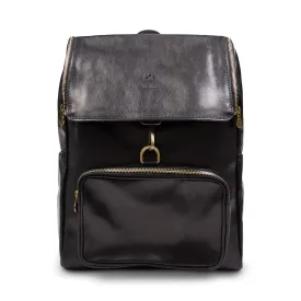 Leather Backpack - Black