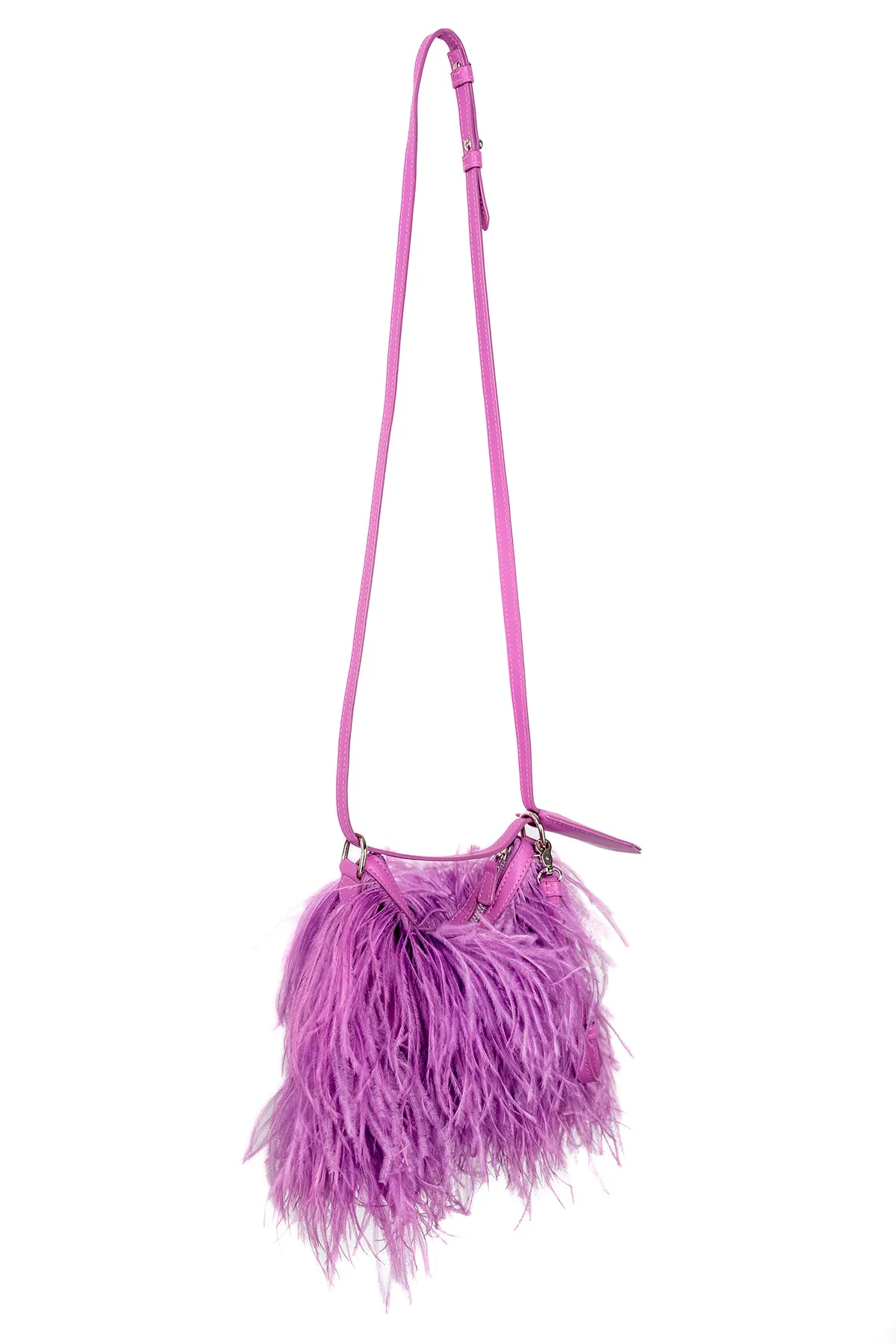 LILAC FEATHER BAG