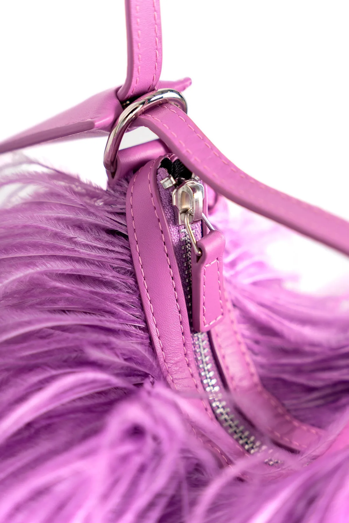 LILAC FEATHER BAG