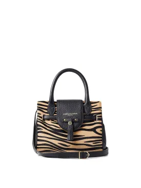 Limited Edition | The Mini Windsor Handbag - Tan Zebra Haircalf