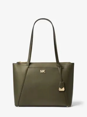 Maddie Medium Crossgrain Leather Tote Bag