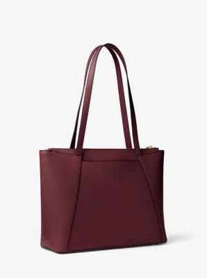 Maddie Medium Crossgrain Leather Tote Bag