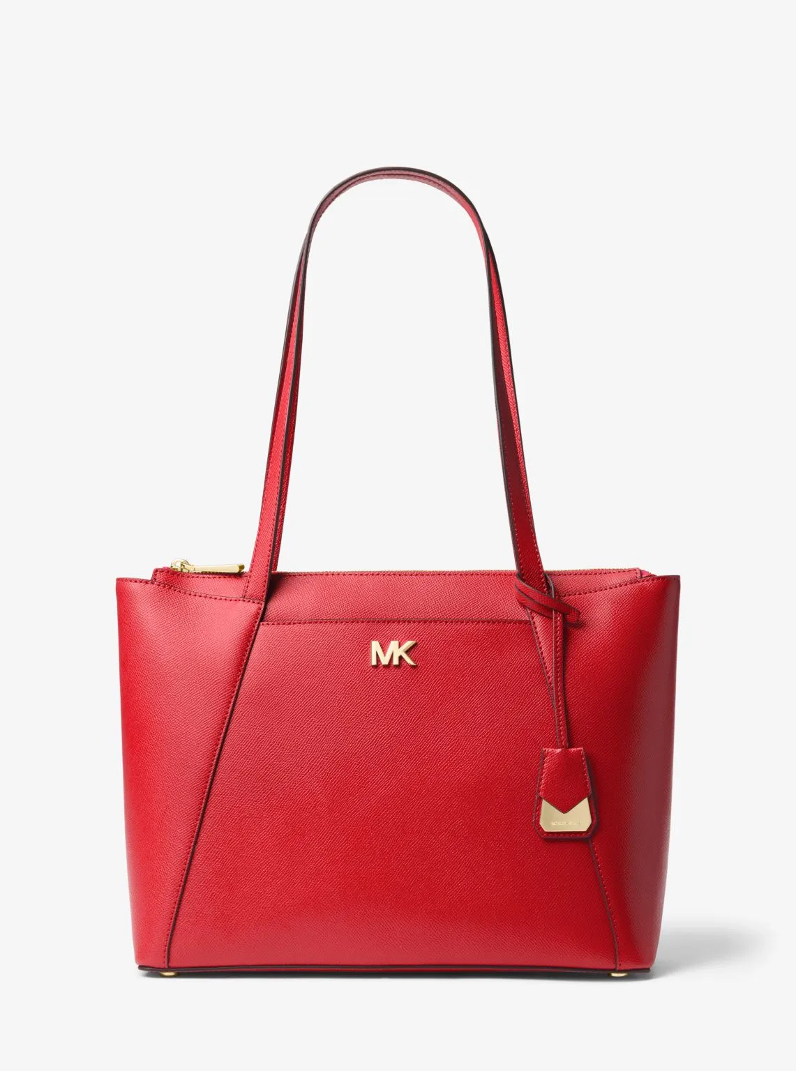 Maddie Medium Crossgrain Leather Tote Bag